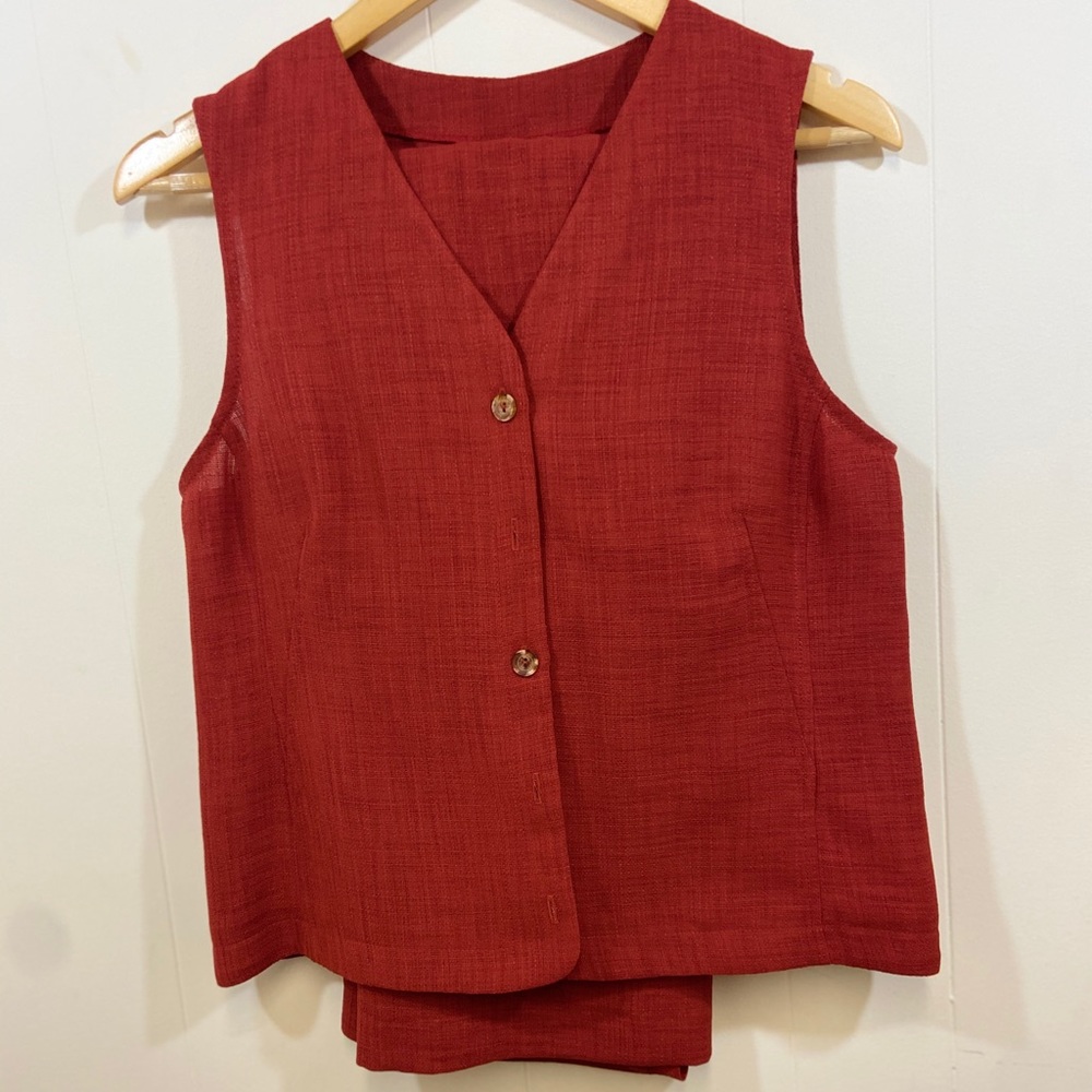 Vintage 90’s Lana Studio Vest and Skirt set Size 6